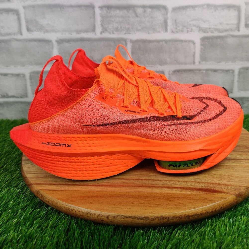 Nike Air Zoom Alphafly Next% 2 Shoes Womens Size 9.5 Total Orange DN3559-800